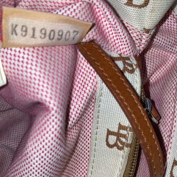 Dooney & Bourke DB Logo Canvas Satchel Crossbody - Picture 12 of 12